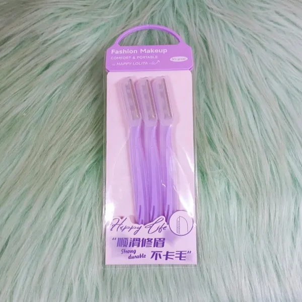 LMLTOP Fashion Makeup Happy Lolita Durable Eyebrow Razor No. LLT04 - (PURPLE)