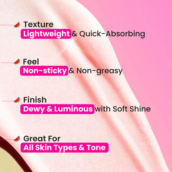 Dot & Key Watermelon Fresh In - The - Spotlight Strobe Cream (Moisturizer + Highlighter) Watermelon - Natural Glam 30ml
