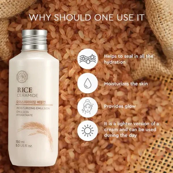 The Face Shop Rice Ceramide Moisturizing Emulsion - 150ml