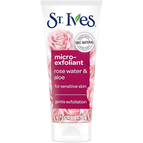 St. Ives Gentle Smoothing Rosewater and Aloe Vera Facial Scrub - 170g