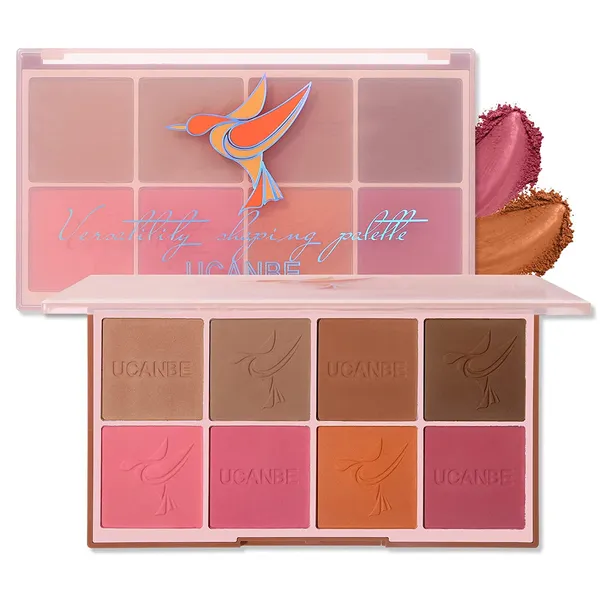 UCANBE Versatility Shaping Palette - 8 Color Blush Contour Makeup Palette