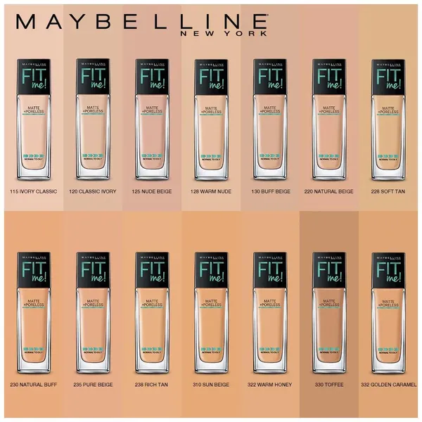 Maybelline Fit Me Matte+Poreless Foundation (USA)