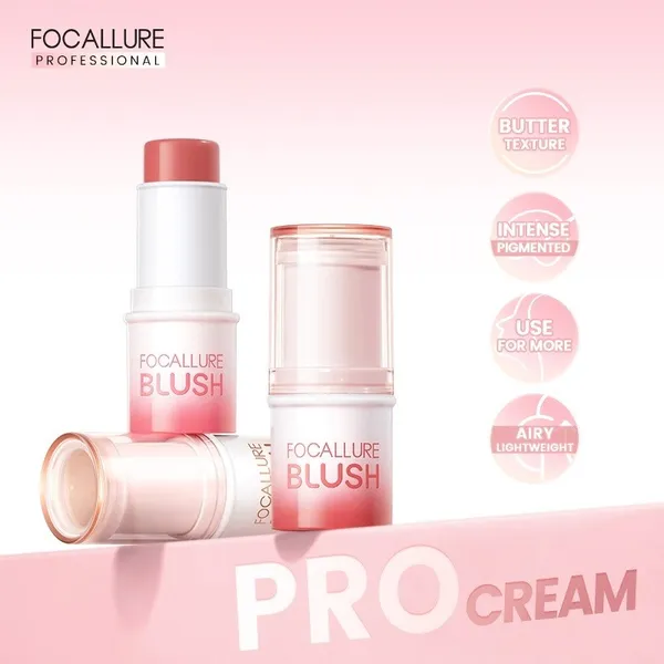 FOCALLURE Soft Blush Cream Multi-Use Blush Stick FA-F42