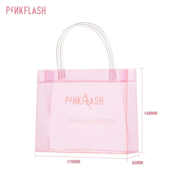Pink Flash Plastic HandBag (18CM*5.5CM*14CM)