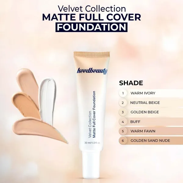 Heedbeauty Velvet Collection Matte Full Cover Foundation