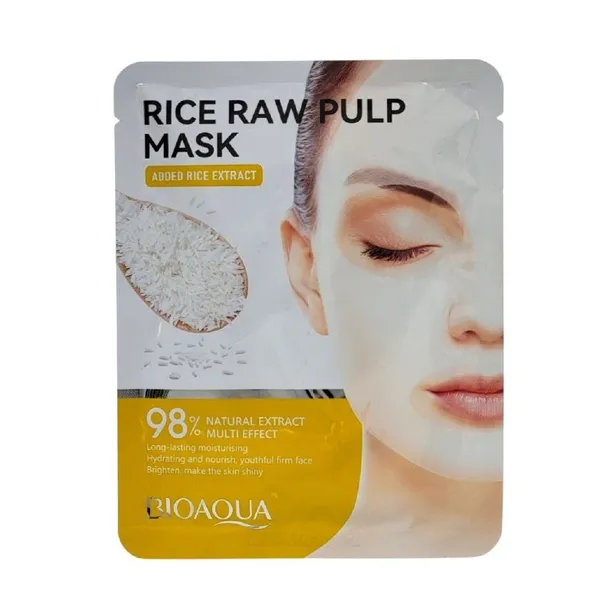 BIOAQUA RICE RAW PULP HYDRATING AND NOURISH FACIAL MASK-25GM