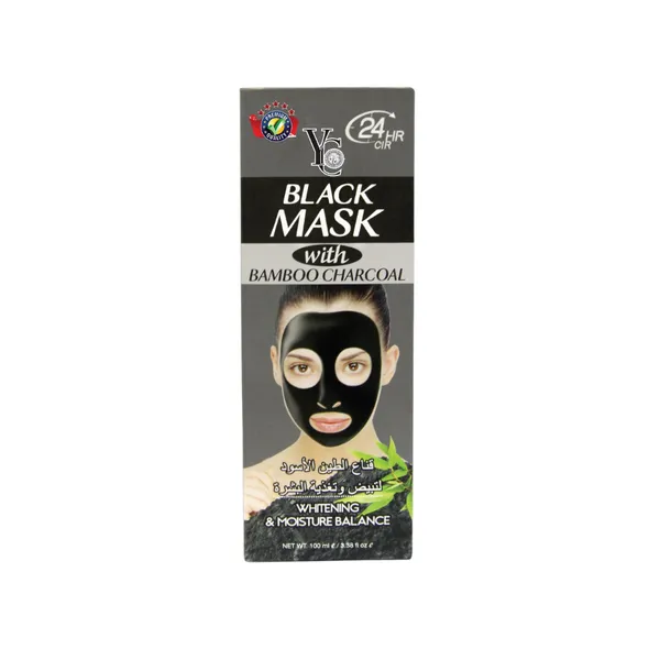 YC Black Mask with Bamboo Charcoal - 100ml