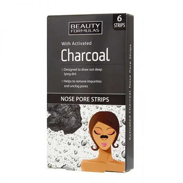 Beauty Formulas Activated Charcoal Nose Pore Strips - 6 Strips