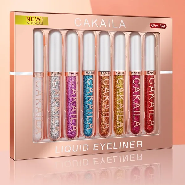 Cmaadu Cakaila Glitter Eyeliner Set-8pcs