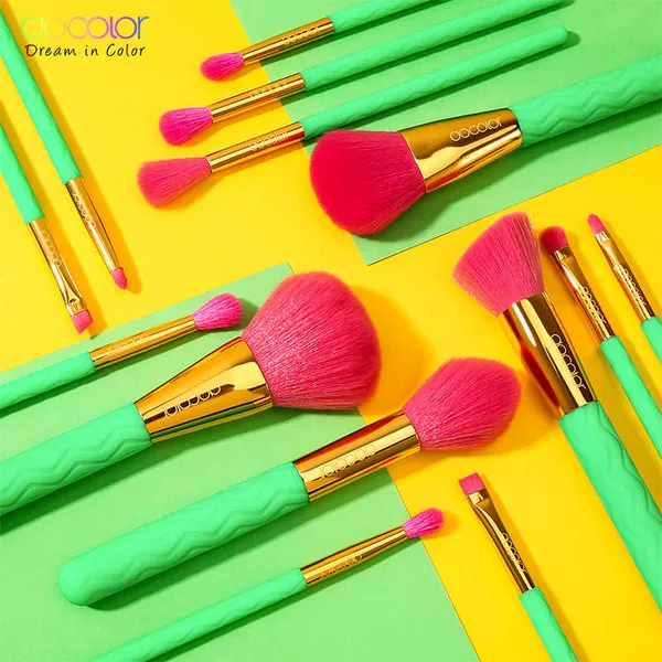 DOCOLOR Summer Heat - 14 piece Makeup Brush Set