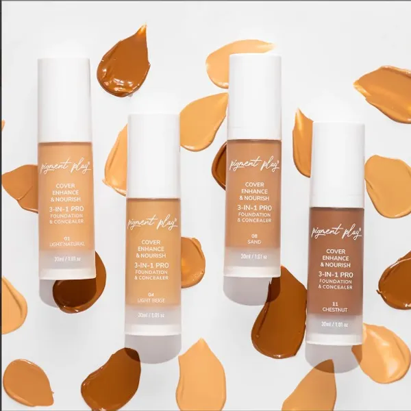 Pigment Play 3-In-1 Foundation & Concealer: Cover + Enhance + Nourish