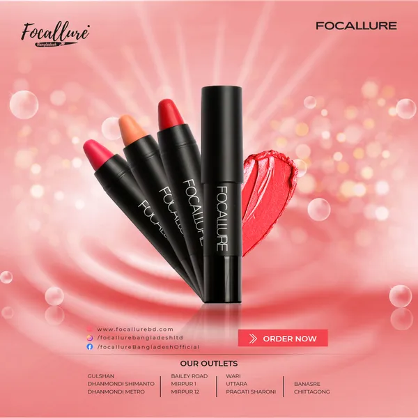 Focallure matte lip crayon