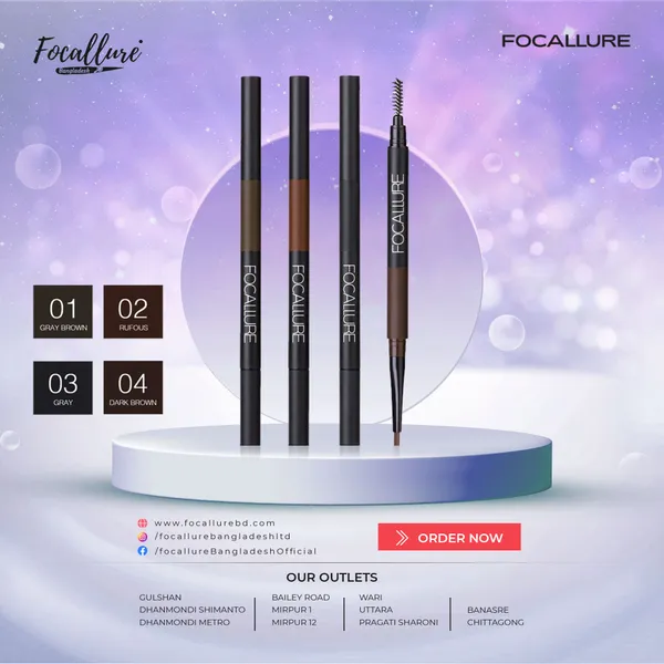 FOCALLURE AUTO BROWS PEN 3 IN 1