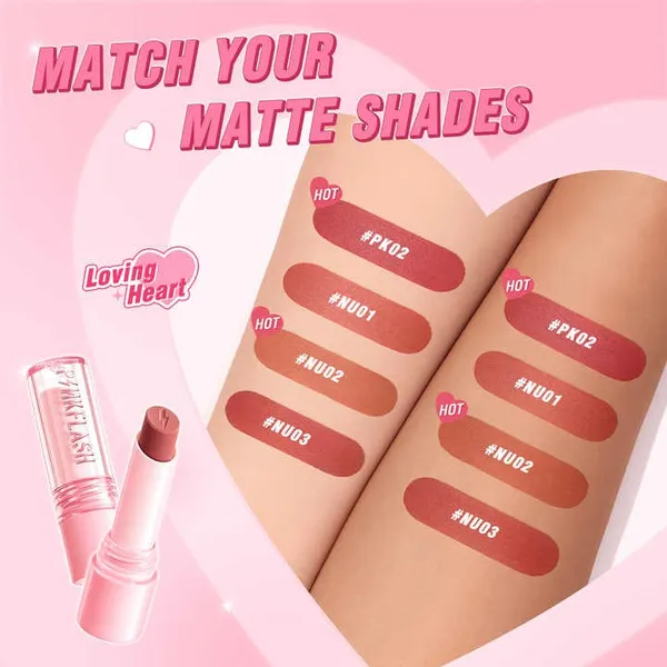 PINKFLASH Silky Lasting Matte Kiss-Proof Lipstick PF-L28