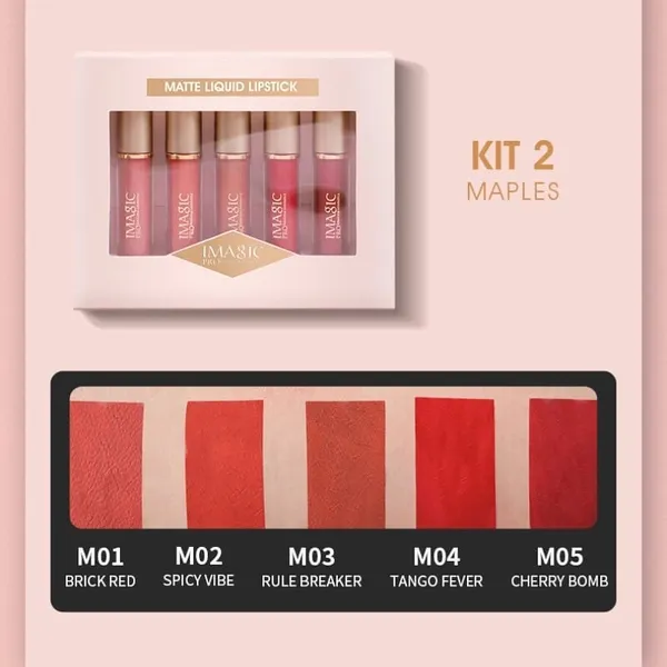 IMAGIC MATTE LIPSTICK SET-5PCS