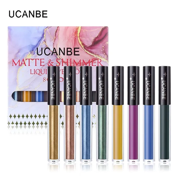 Ucanbe Matte+glitter Liquid Eyeshadow set- 8 colors