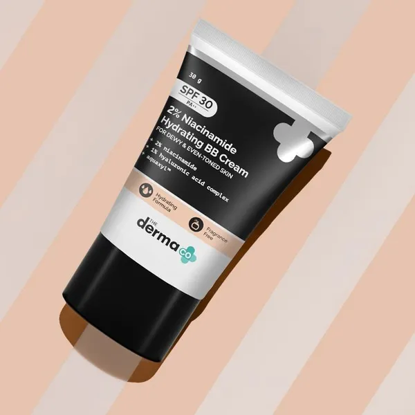 The Derma 2% Niacinamide Hydrating BB Cream with 1% Hyaluronic Acid Complex & Aquaxyl - 30g