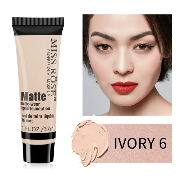 MISS ROSE Matte-Wear Liquid Foundation - 37ml