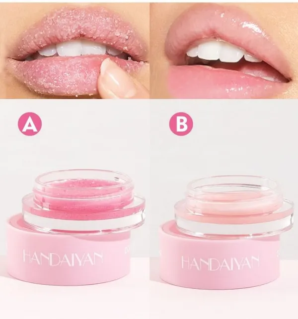 HANDAIYAN  2 In 1 Sugar Scrub & Lip Repair Balm