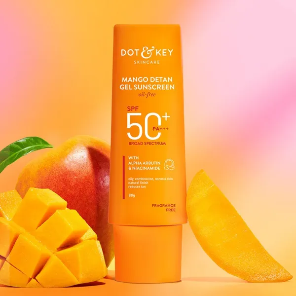 Dot & Key Mango Detan Gel Sunscreen Oil-free SPF 50+ PA+++ - 80g