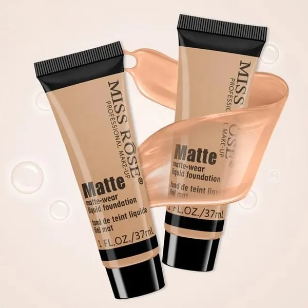 MISS ROSE Matte-Wear Liquid Foundation - 37ml