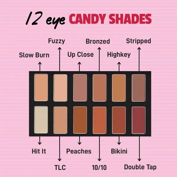 MYGLAMM POPxo 12 Color Eyeshadow Kit - Nood Crew