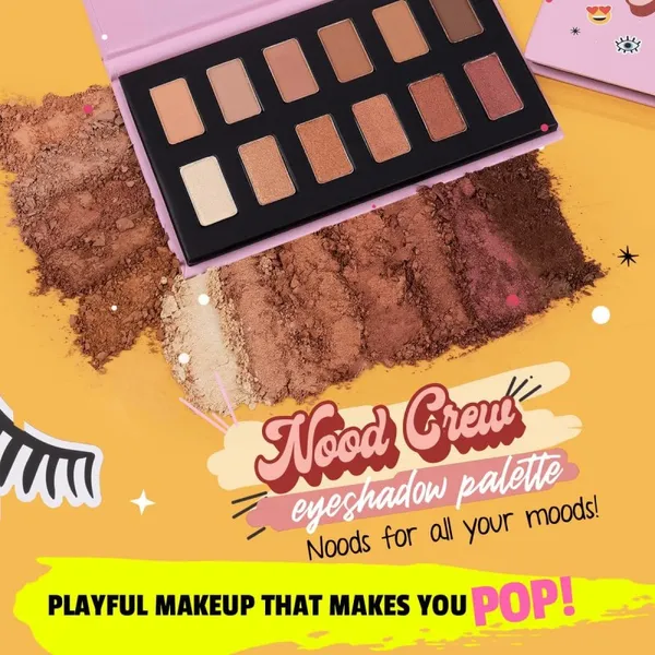 MYGLAMM POPxo 12 Color Eyeshadow Kit - Nood Crew