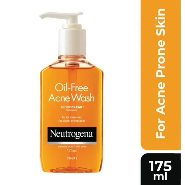 Neutrogena Oil Free Acne Wash For Acne Prone Skin - 175ml