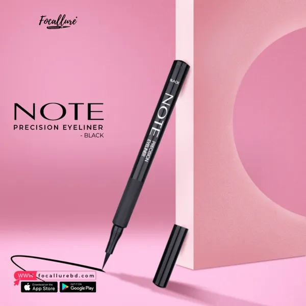 Note Cosmetics Precision Eyeliner - Black