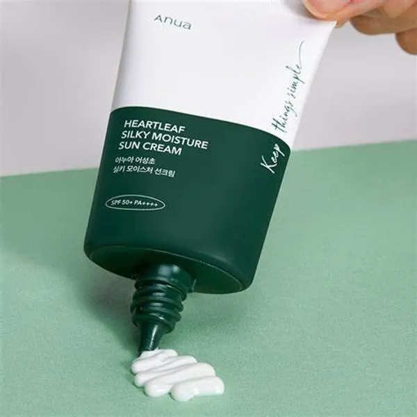 Anua Heartleaf Silky Moisture Sun Cream SPF 50+ PA++++ (50ml)