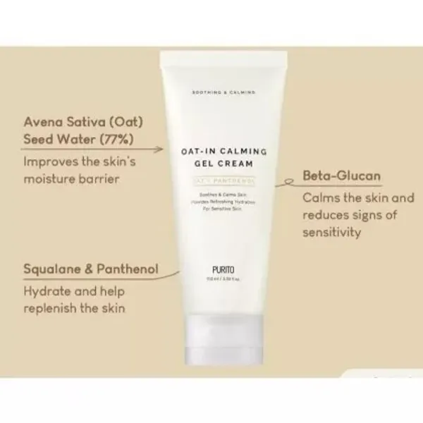 PURITO Seoul Oat-in Calming Gel Cream - 100ml