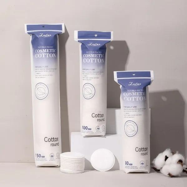 LMLTOP Double-Faced Cosmetic Cotton 150Pcs