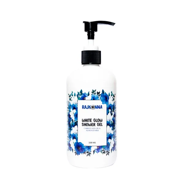 Rajkonna White Glow Shower Gel Carrot Seed Oil & Almond Milk - 330ml