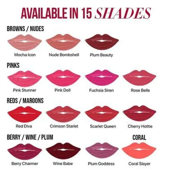 MYGLAMM Ultimatte Long Stay Matte Liquid Lipstick