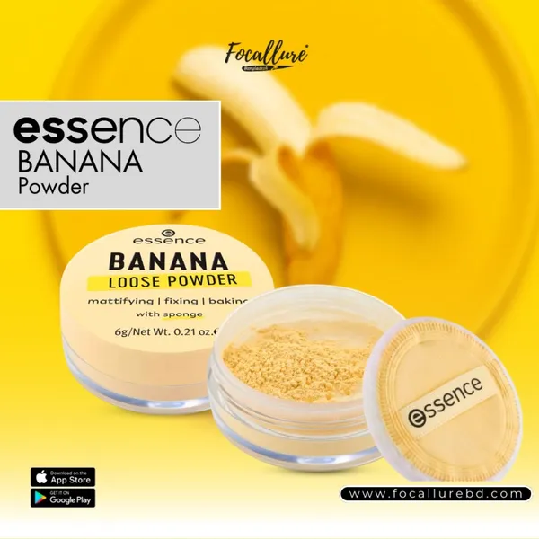 Essence Banana Losse Powder With  Sponge 6g