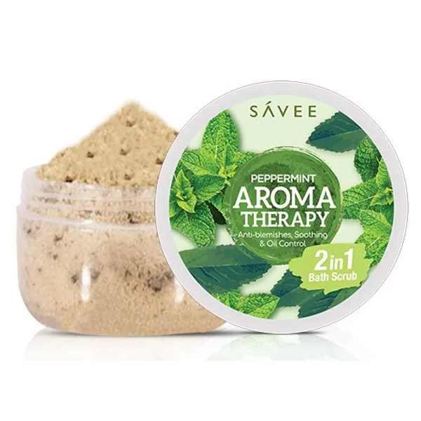 SV' SAVEE Peppermint Aroma Therapy 2 in 1 Bath Scrub -180g