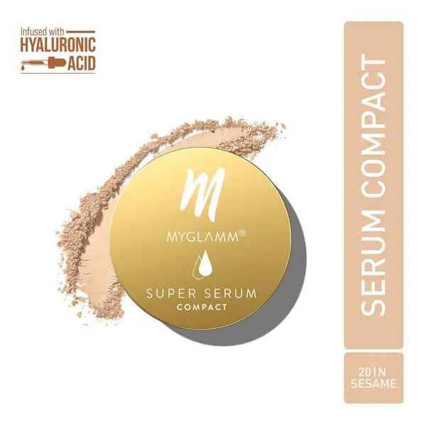 MYGLAMM Super Serum Compact - 201N Sesame