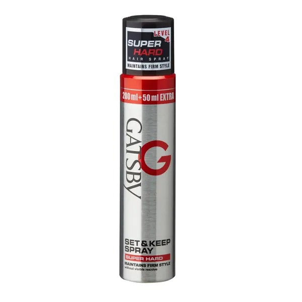 Gatsby Super Set Keep Hard Hair Spray - 250ml
