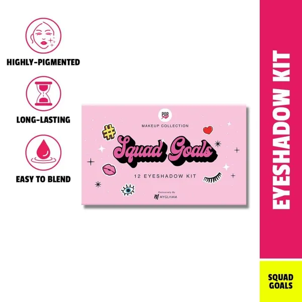 MYGLAMM POPxo 12 Color Eyeshadow Kit - Squad Goals