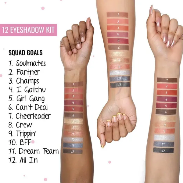 MYGLAMM POPxo 12 Color Eyeshadow Kit - Squad Goals
