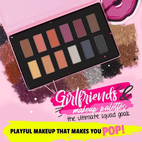MYGLAMM POPxo 12 Color Eyeshadow Kit - Squad Goals
