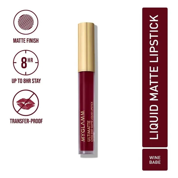 MYGLAMM Ultimatte Long Stay Matte Liquid Lipstick