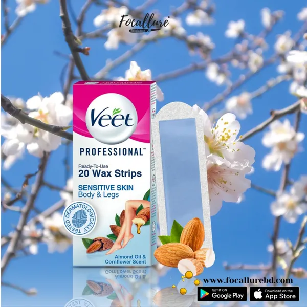 Veet Full Body Wax 20 Strips Sensitive Skin