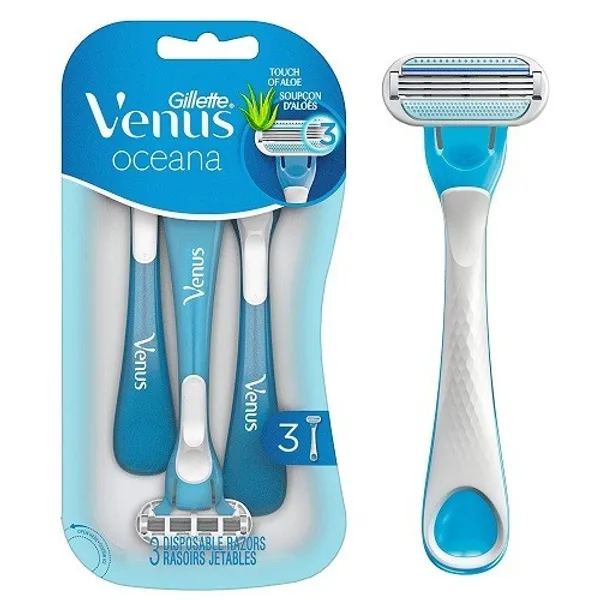 Gillette Venus Oceana 3pcs Razor (BLUE)