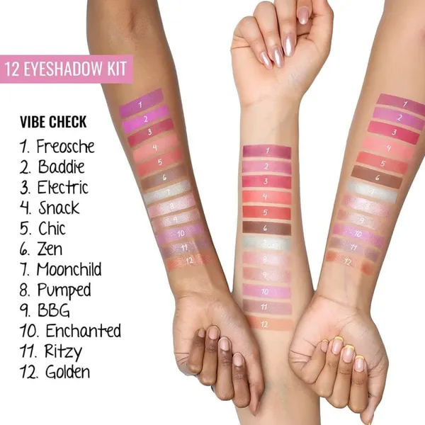 MYGLAMM POPxo 12 Color Eyeshadow Kit - Vibe Check