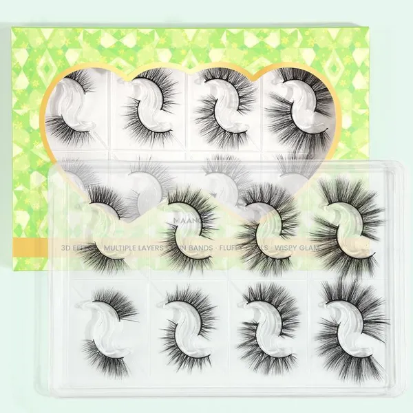 Maange 8 Pair Color Box Eyelash