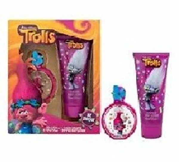 Trolls Birthday Gift Children`s Fragrance &amp; Shimmer Body Lotion Set