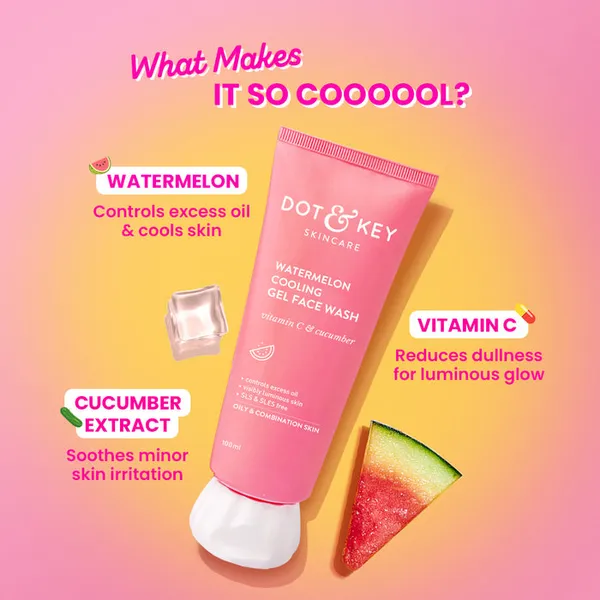 Dot & Key Watermelon Refresh Gel Face Wash - 15ml