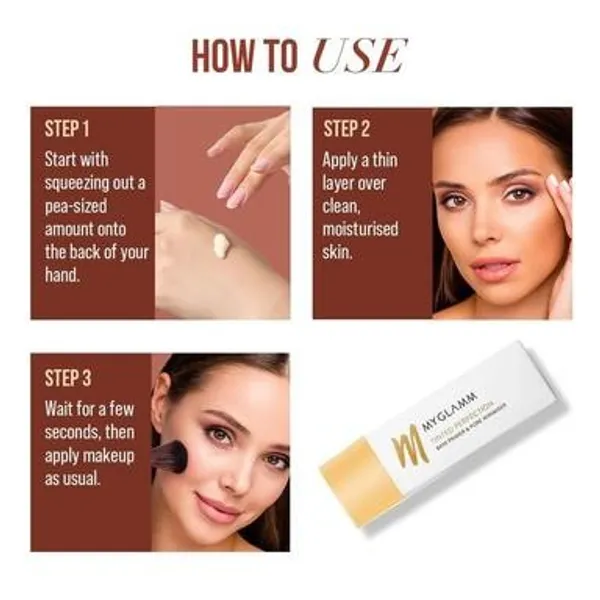 MYGLAMM Tinted Perfection Brightening Banana Primer