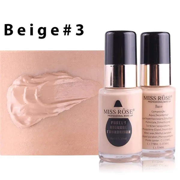 MISS ROSE Purely Natural Foundation - 30ml